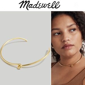 Madewell Cuff Necklace in Vintage Gold 48$